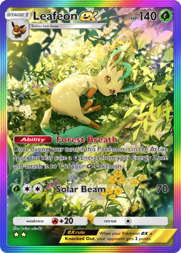 Leafeon from Triumphant Light in Pokemon TCG Pocket