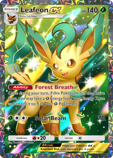Leafeon from Triumphant Light in Pokemon TCG Pocket