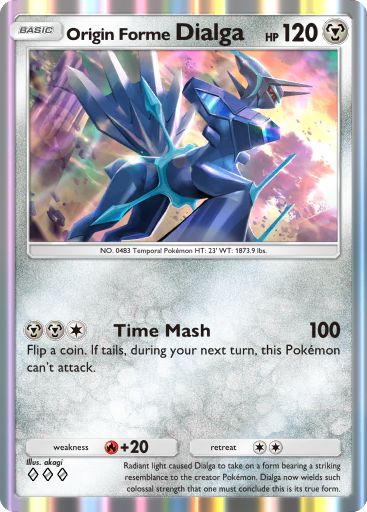 Origin Forme Dialga from Triumphant Light in Pokemon TCG Pocket