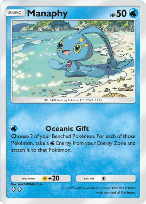 Manaphy Pokémon TCG Pocket card.