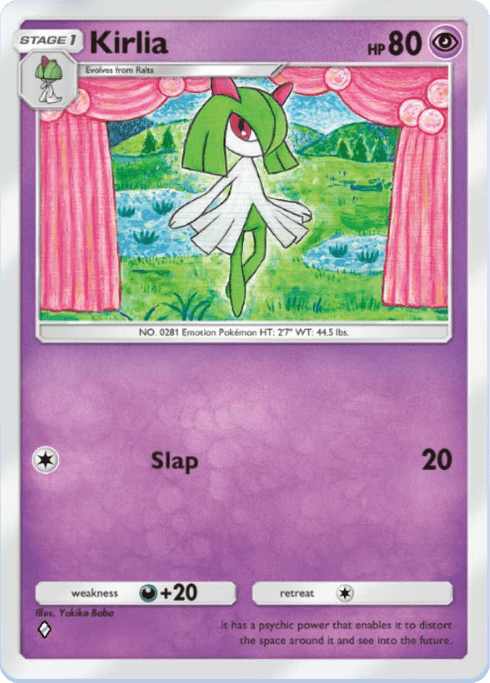 Kirlia Pokémon TCG Pocket card.