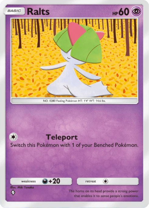 Ralts Pokémon TCG Pocket card.
