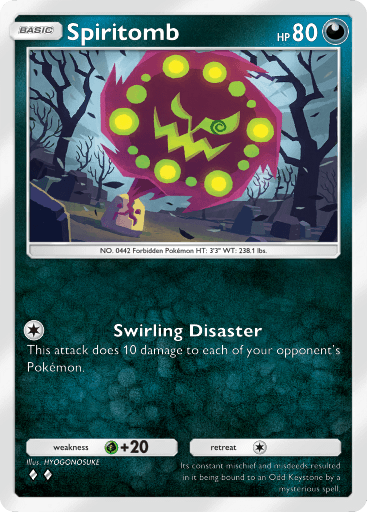 Spiritomb Pokémon TCG Pocket card.