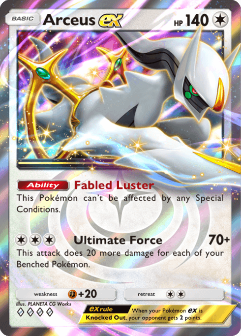 Arceus ex Pokémon TCG Pocket card.