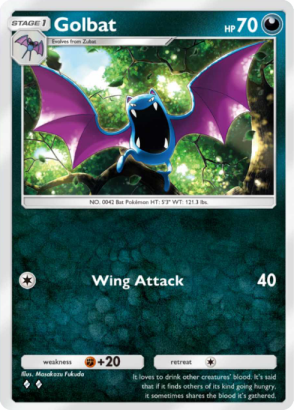 Golbat Pokémon TCG Pocket card.
