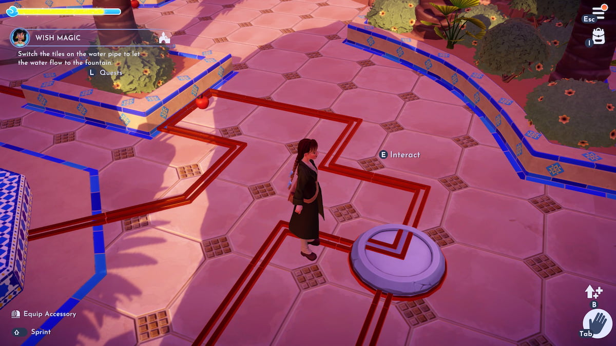 The second puzzle piece for the fountain in Disney Dreamlight Valley.