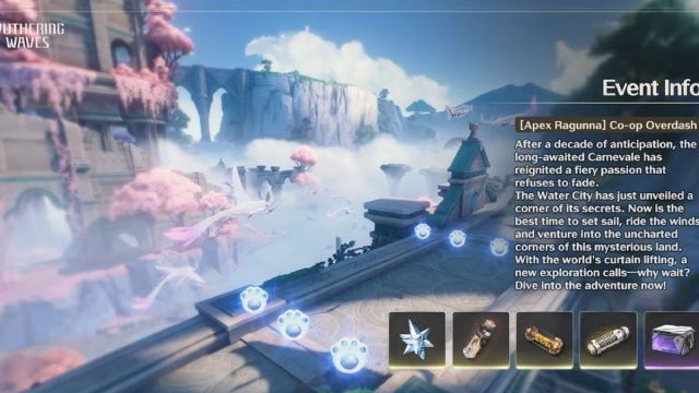 Wuthering Waves 2.1 apex raguuna co-op overdash event and rewards