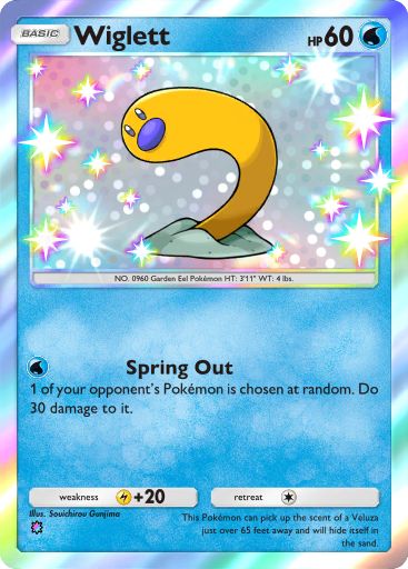 Wiglett Pokémon Pocket card.