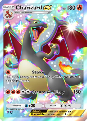 Charizard ex Pokémon Pocket card.