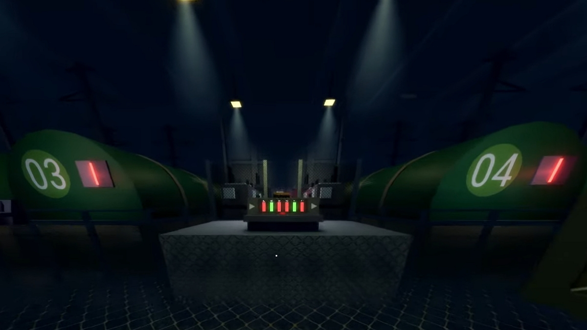 an image of a gauge with red and green lights