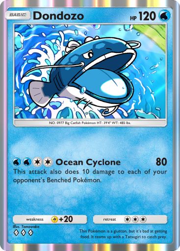 Dondozo Pokémon Pocket card.