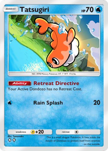 Tatsugiri Pokémon Pocket card.
