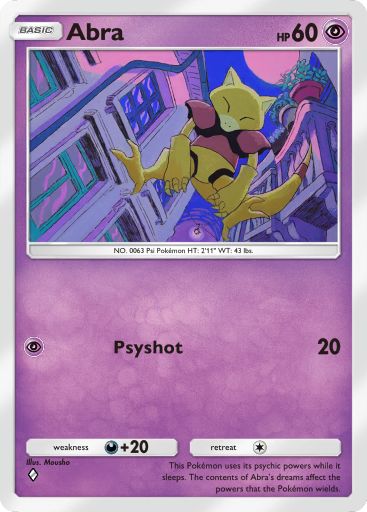 Abra Pokémon Pocket card.