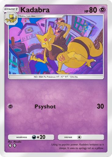 Kadabra Pokémon Pocket card.
