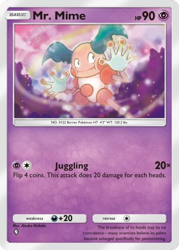 Mr. Mime Pokémon Pocket card.