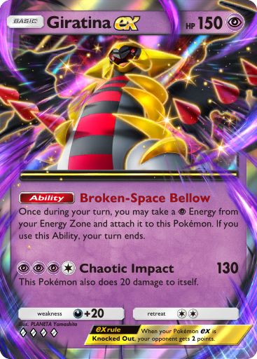Giratina Pokémon Pocket card.