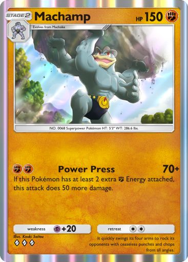 Machamp Pokémon Pocket card.