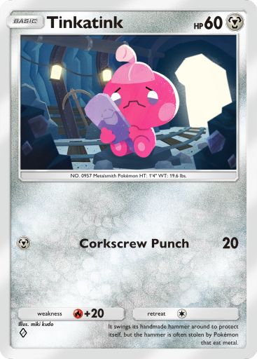 Tinkatink Pokémon Pocket card.