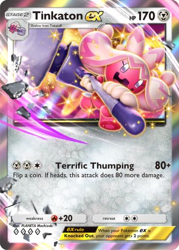 Tinkaton ex Pokémon Pocket card.