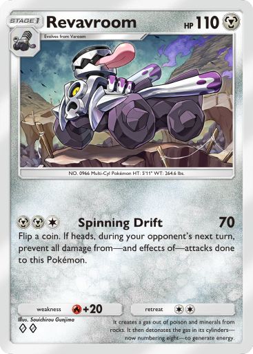 Revavroom Pokémon Pocket card.