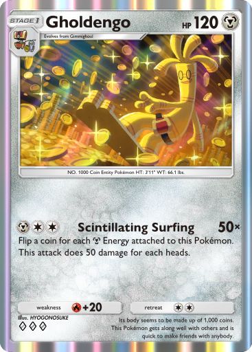 Gholdengo Pokémon Pocket card.