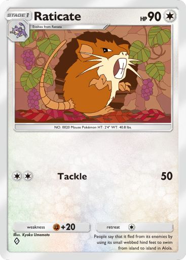 Raticate Pokémon Pocket card.
