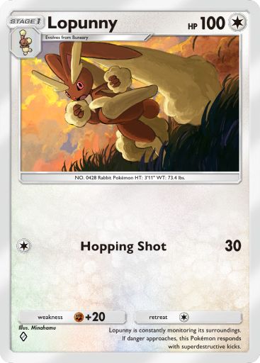 Lopunny Pokémon Pocket card.