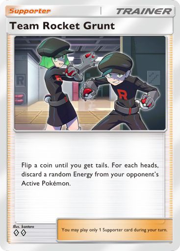 Team Rocket Grunt Pokémon Pocket card.