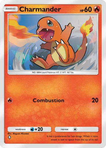 Charmander Pokémon Pocket card.
