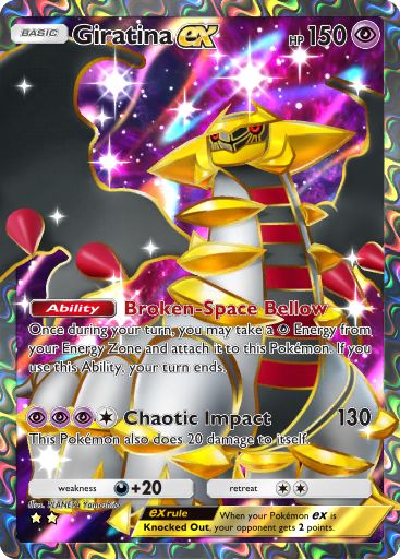 Giratina ex Pokémon Pocket card.