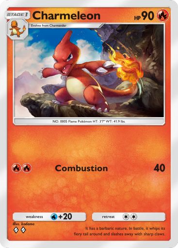 Charmeleon Pokémon Pocket card.