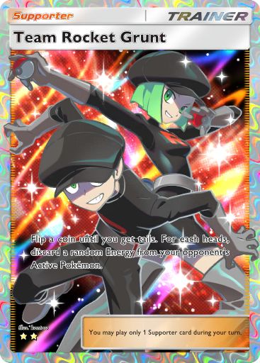 Team Rocket Grunt Pokémon Pocket card.