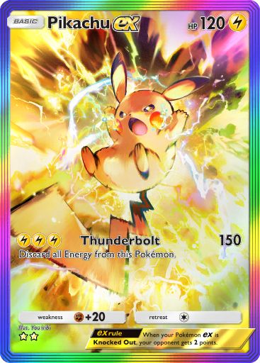 Pikachu ex Pokémon Pocket card.
