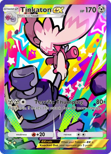 Tinkaton ex Pokémon Pocket card.