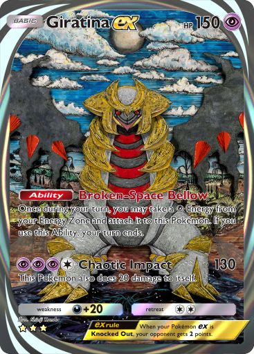 Giratina ex Pokémon Pocket card.
