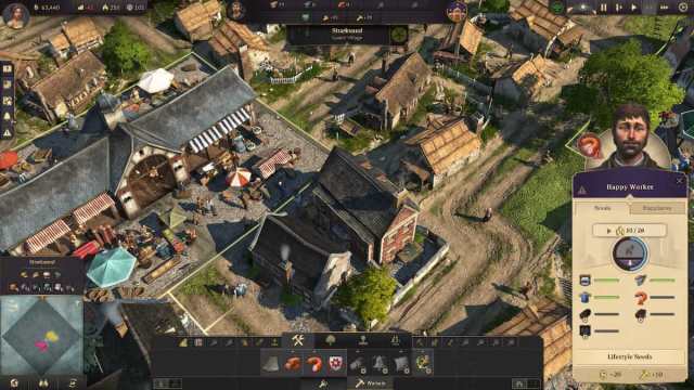 Picture showing the Worker House requirements in Anno 1800.