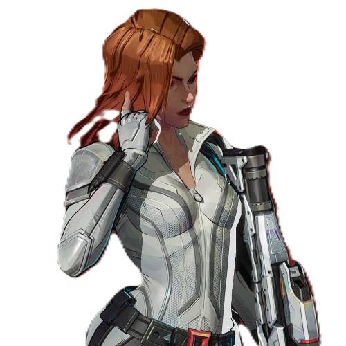 Marvel Rivals skin black widow white suit