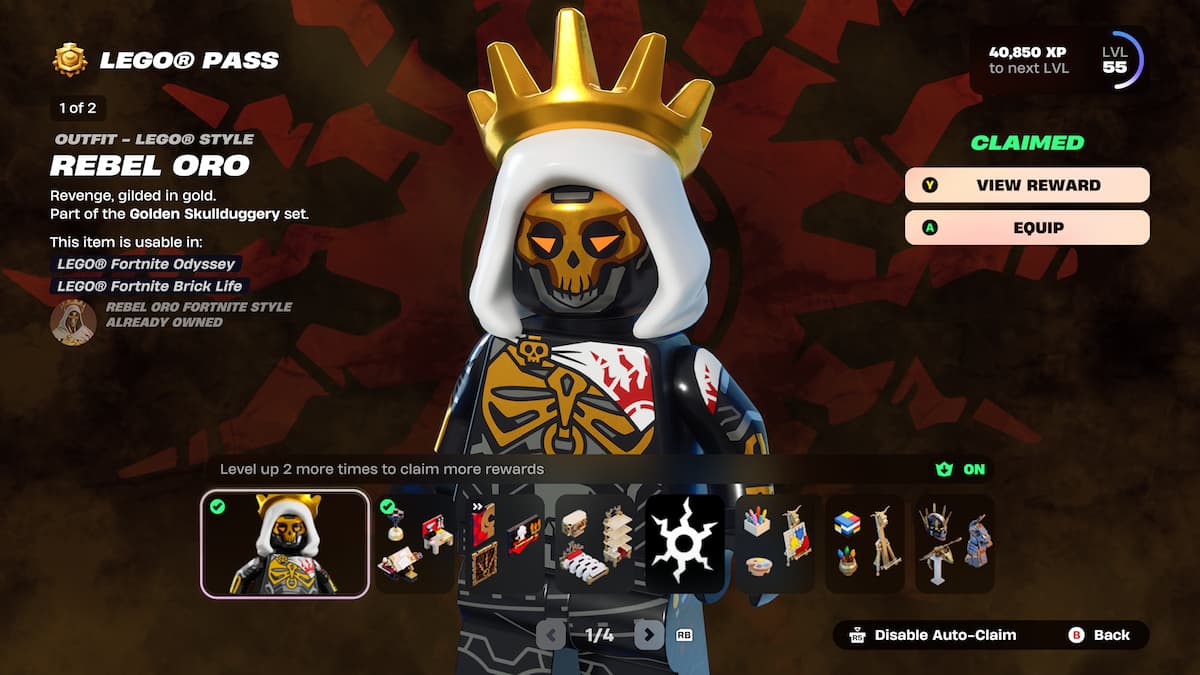oro lego fortnite outfit