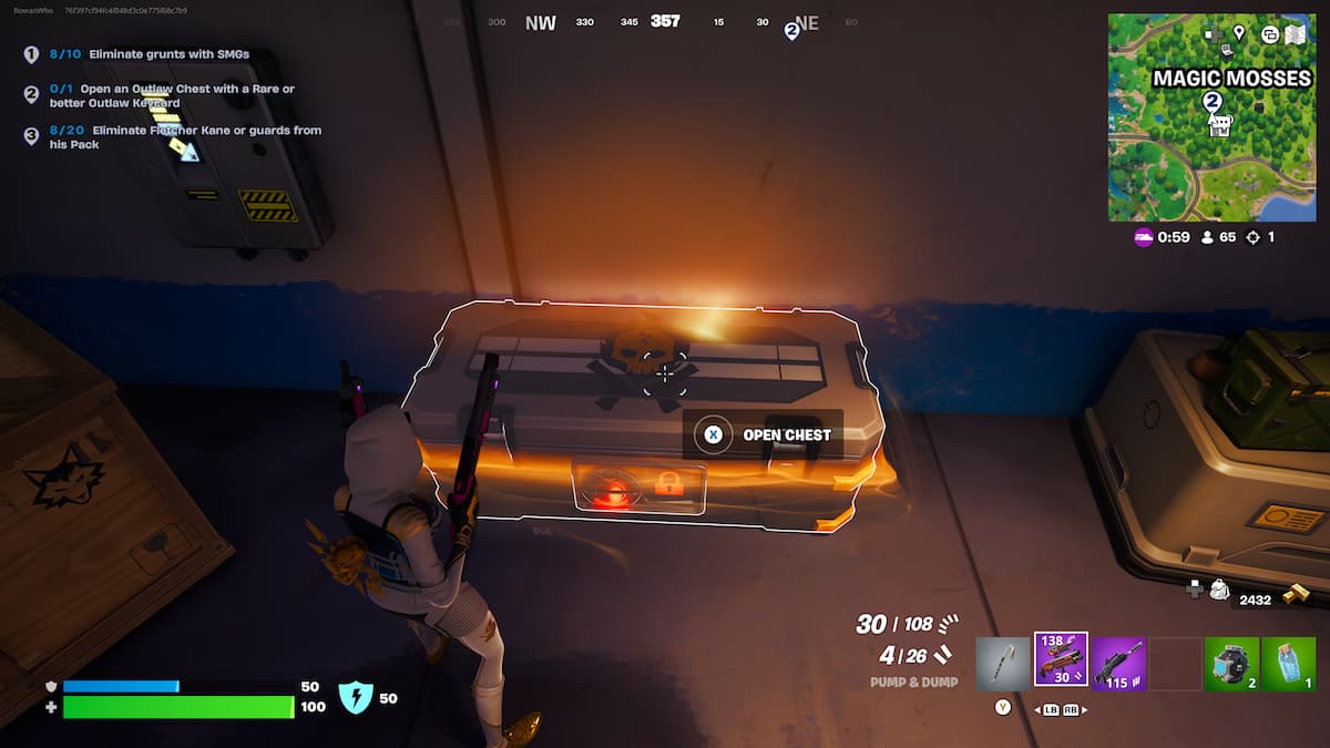 opening an outlaw chest