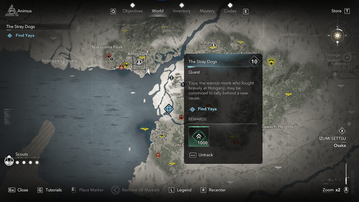 How to find Yaya in Assassin's Creed Shadows