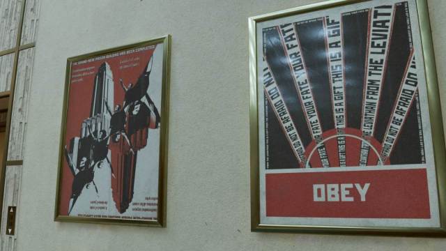 Two posters of Leviathan's propaganda