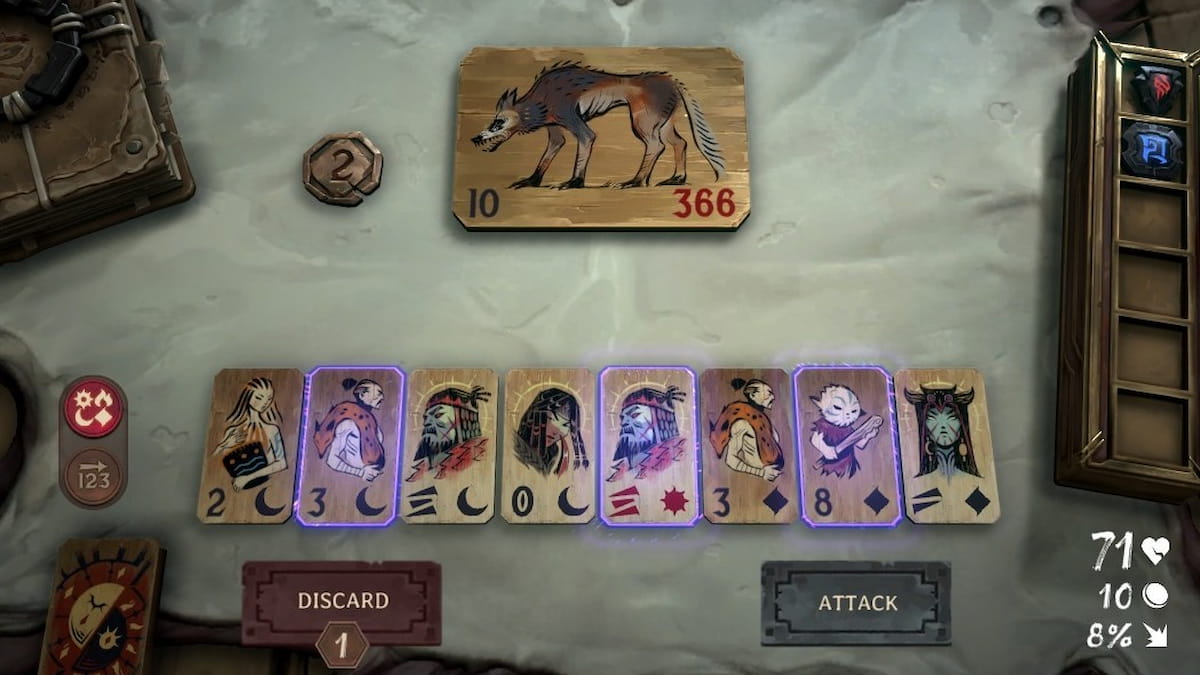 Picture showing the Crit Chance cards in League of Legends' Demon Hand Card game.