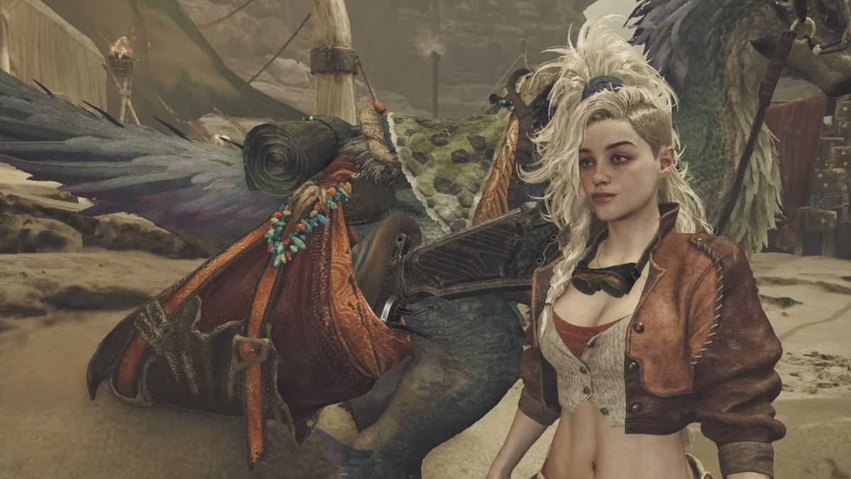 Gemma and the new saddle in MH Wilds