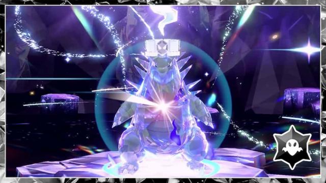 Tyranitar with the Ghost Tera Type in Pokémon Scarlet and Violet.