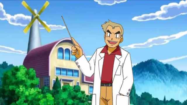 Professor Oak in the Pokemon anime.