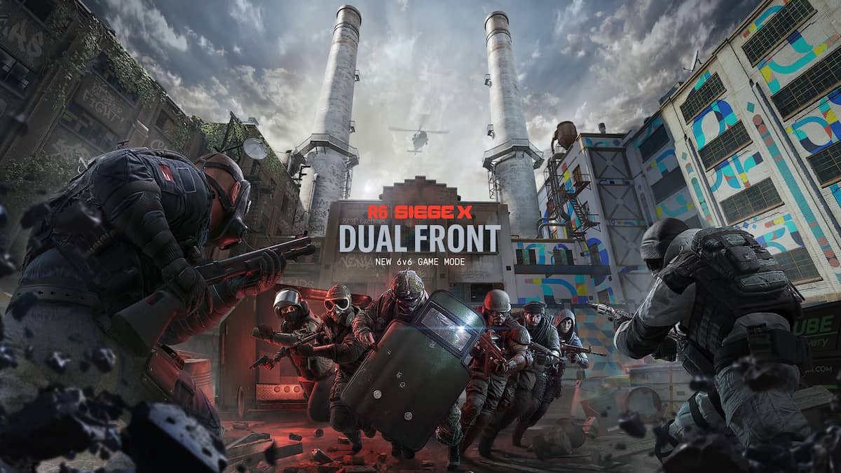 Two teams face off in Siege X's new mode, Dual Front.