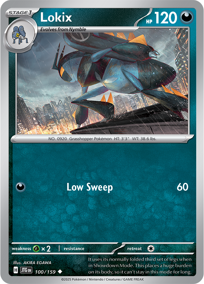 Lokix Pokémon card.