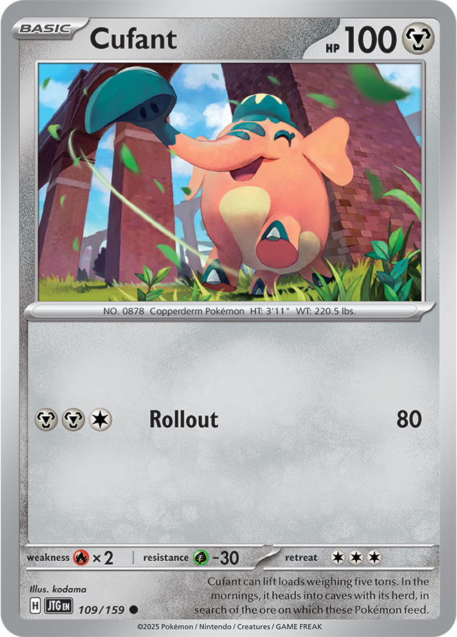 Cufant Pokémon card.