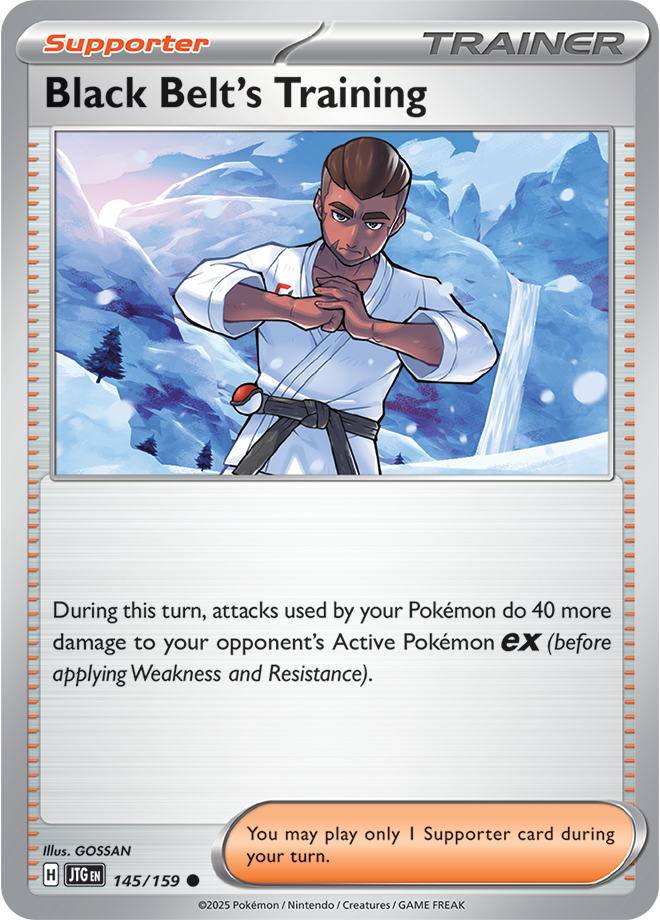 Black Belt's Training Pokémon card.
