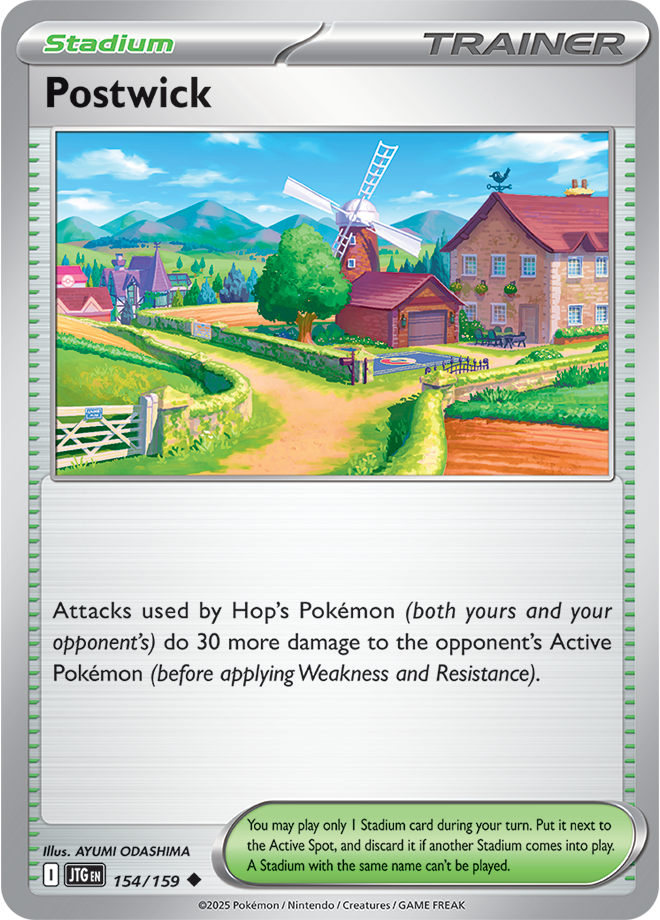 Postwick Pokémon card.